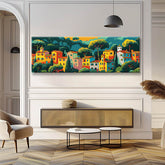 Painting by Numbers Panorama Colorful Houses Tuscany